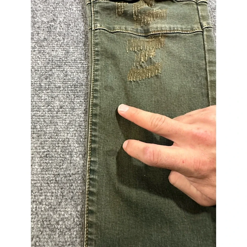 Balmain Paris 34x31 Moto Biker Distressed Slim Designer Jeans Made In Italy